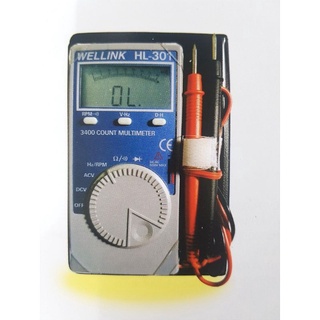 Đồng hồ vạn năng bỏ túi Wellink HL-301 đo điện áp, tần số