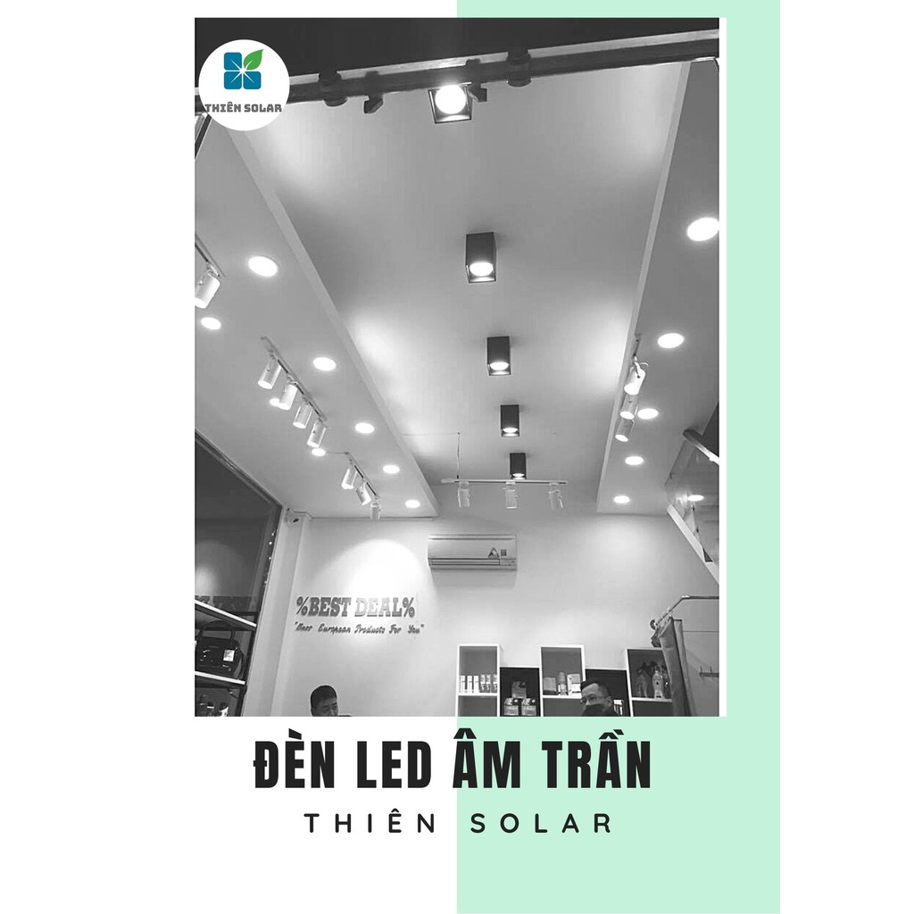 Đèn Led âm trần siêu mỏng 6w 9w 12w 18w ánh sáng trắng, vàng - Bảo hành 12 tháng