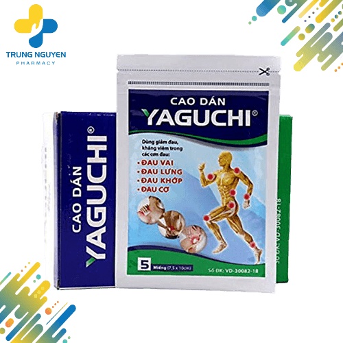 Hộp cao dán hỗ trợ giảm đau Yaguchi (Gói 5 miếng - Hộp 20 gói)