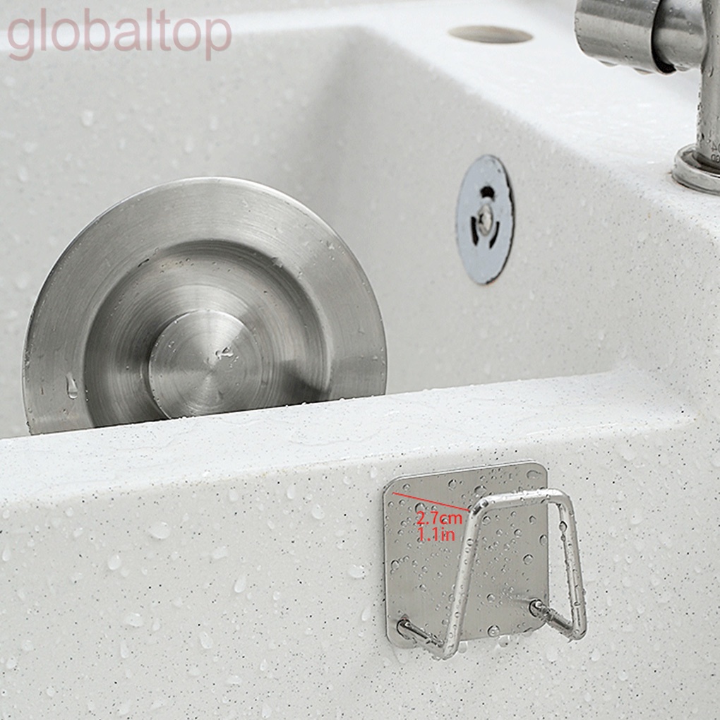 Giá để miếng bọt biển rửa chén bằng thép không gỉ tiện dụng cho nhà bếp