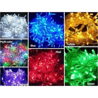 Đèn nháy trang trí Noel tết - Dây đèn led trang trí 5m treo cây thông, treo quất đào chớp nháy nhiều chế độ đủ màu