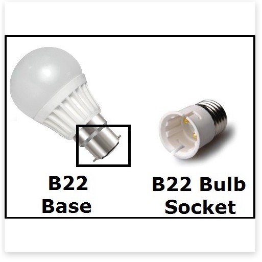 Đầu chuyển đui b22 (đui cài) sang e27 (đui vặn)