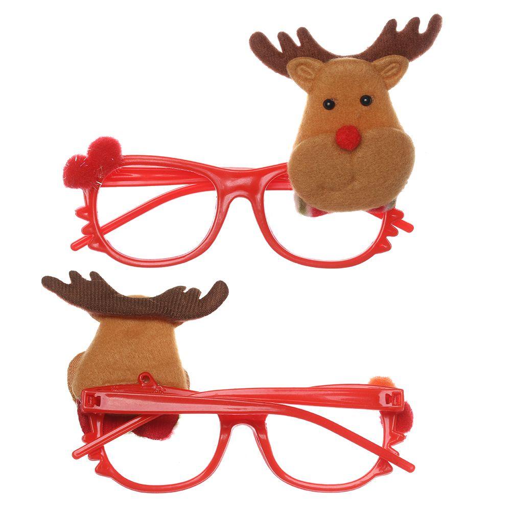 1 Khung Kính Nhựa Hình Sừng Hươu Hoạt Hình Trang Trí Giáng Sinh