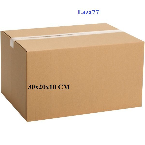 THÙNG CARTON 30x20x10 – THÙNG GIẤY CARTON GIÁ RẺ ( 1 HỘP )