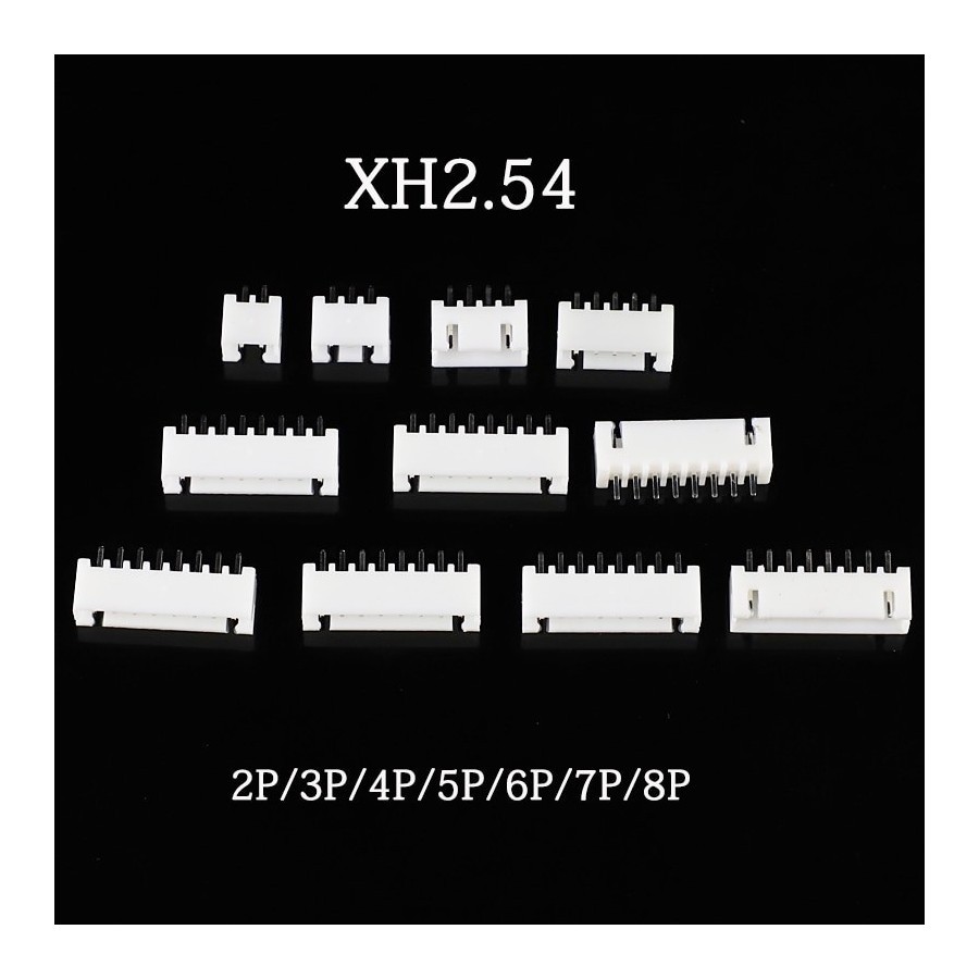 Đầu header XH2.54 mm 2/3/4/5-12P chân thẳng (10 cái)