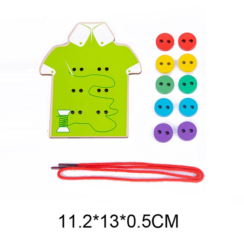 Montessori Đồ Chơi May Vá Bằng Gỗ Cho Bé Mẫu Giáo