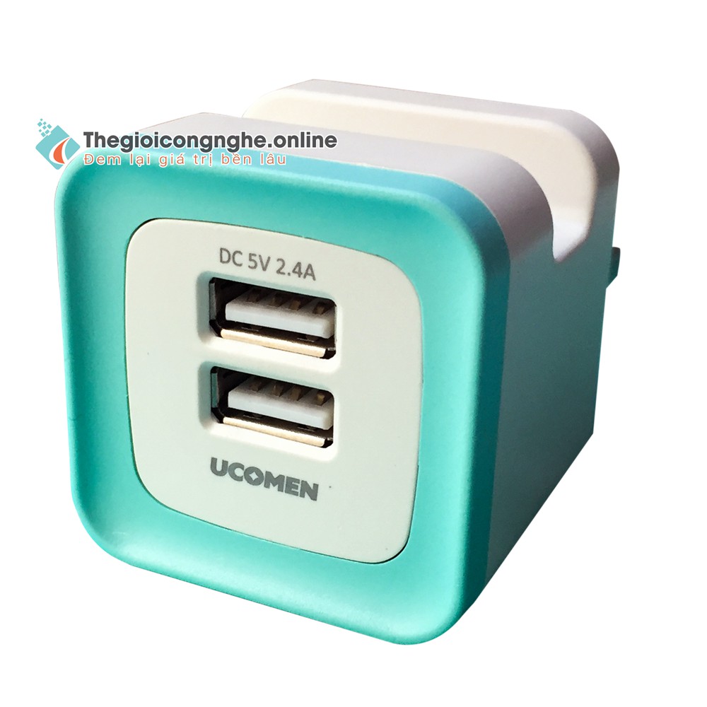 Sạc 02 cổng USB – điện thoại-máy tính bảng-loa-sạc dự phòng