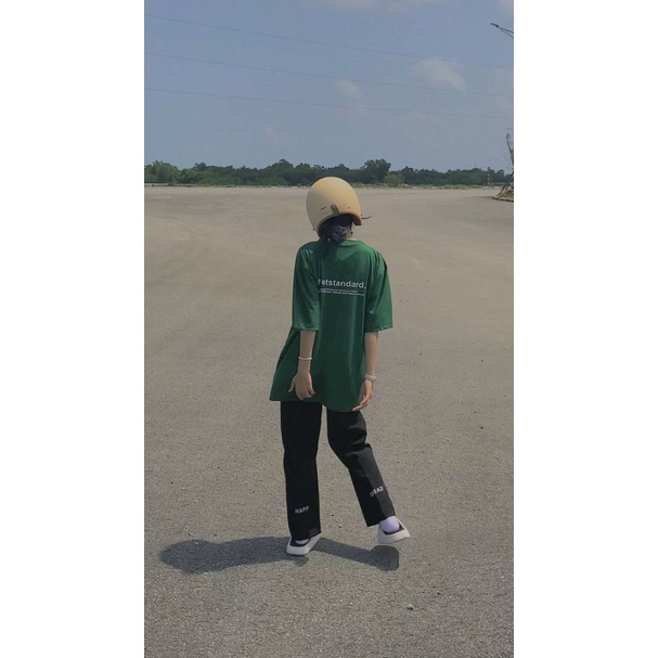 (sẵn) Áo thun tay lỡ COTTON STRESS STANDAR dáng unisex NAM NỮ form châu á phong cách HIP HOP Hàn Quốc | BigBuy360 - bigbuy360.vn