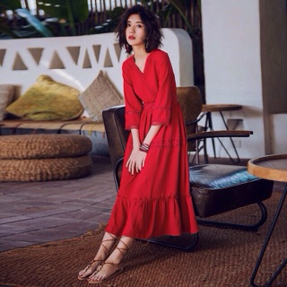 ORDER | Boho Style | Váy boho đuôi cá phối ren dáng dài