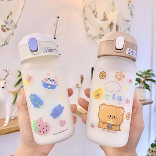 BÌNH NƯỚC 450Ml KÈM ỐNG HÚT (Ghi Chú Loại Hàng Giúp Shop)
