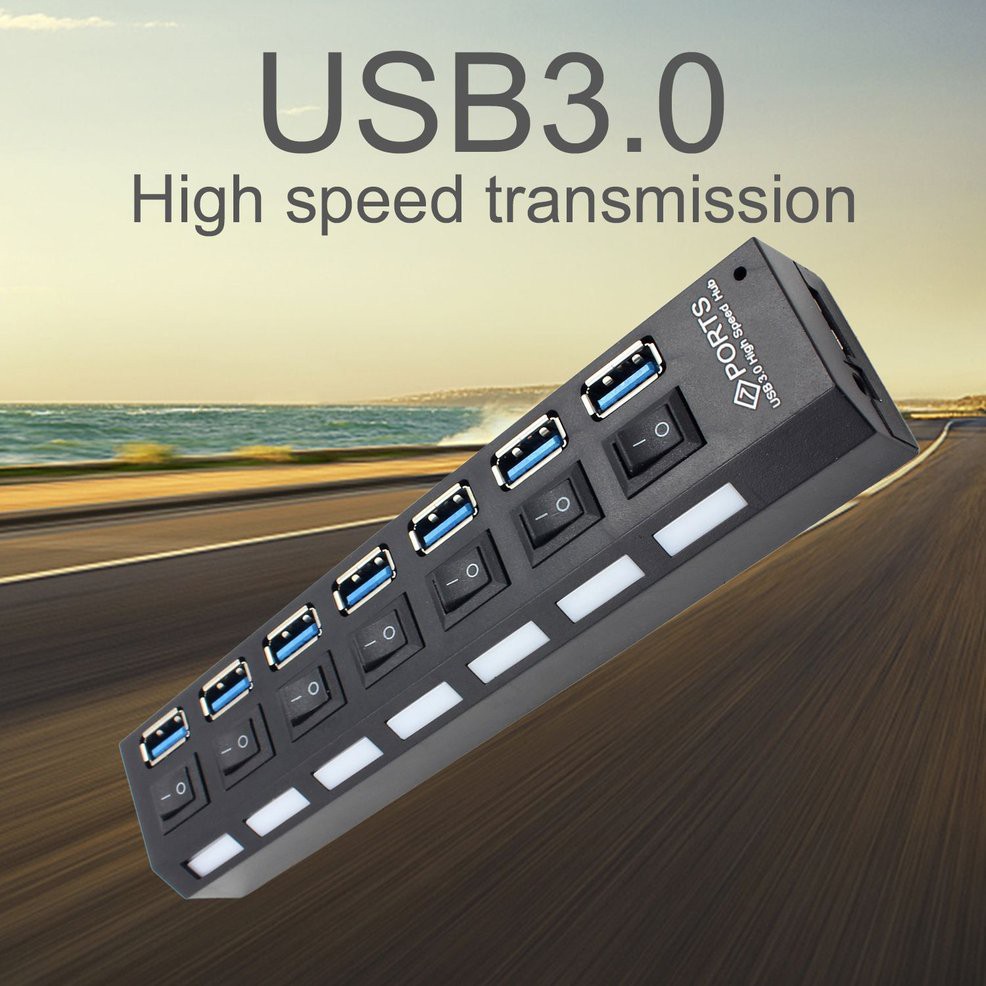 Bộ chia 4/7 cổng USB 3.0 tốc độ cao 5Gbps dành cho PC
