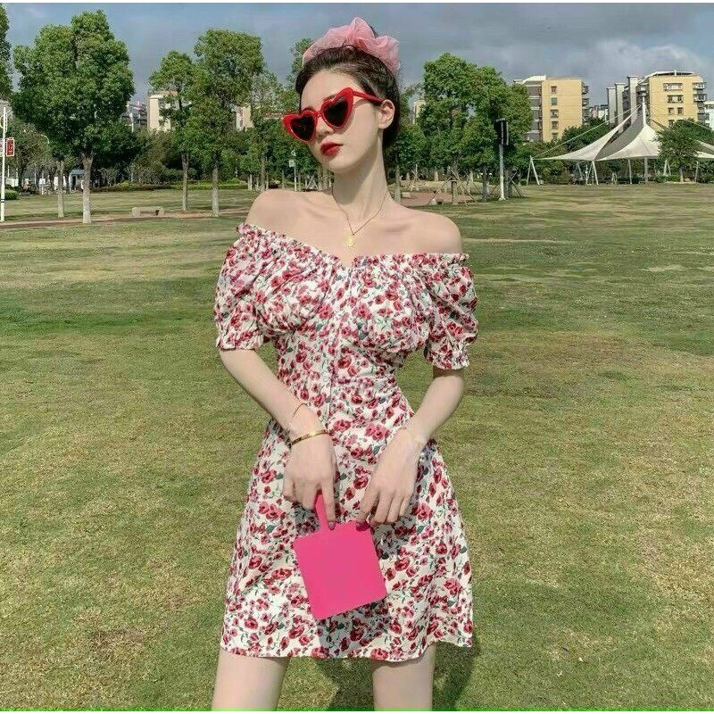 🛑SIÊU PHẨM ĐẦM HOA NHÍ🛑Đầm hoa bẹt vai lên form xinh lung linh | BigBuy360 - bigbuy360.vn