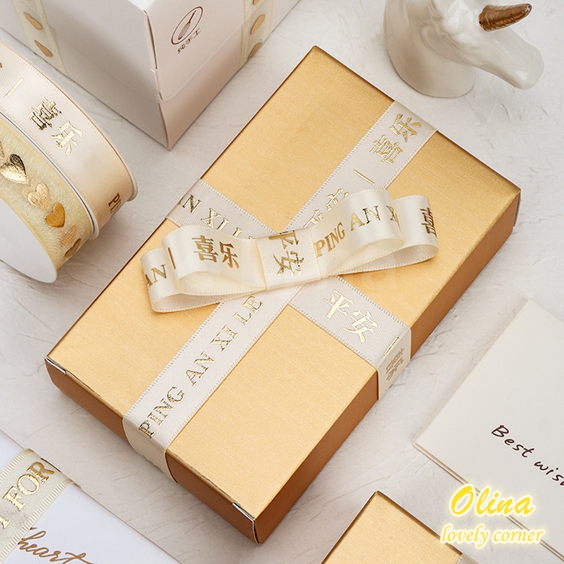 Cuộn Dây Ruy Băng 9.1Mon Dùng Trang Trí Bánh Kem Xinh Xắn