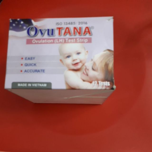 Que thử Rụng trứng Ovu Tana hộp 12 que tặng 1 que thử thai