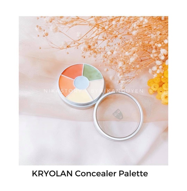 Bảng triệt sắc che khuyết điểm Kryolan Concealer Circle chuyên nghiệp 40g [Nika Story]