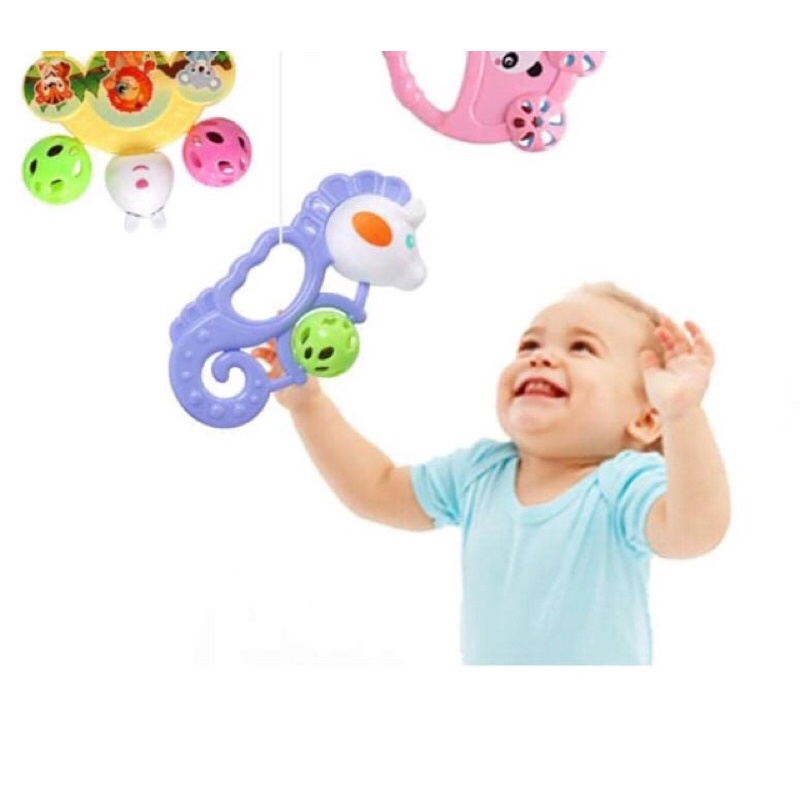 Túi lục lạc đồ chơi cho bé gồm 7 chi tiết ( loại tốt )