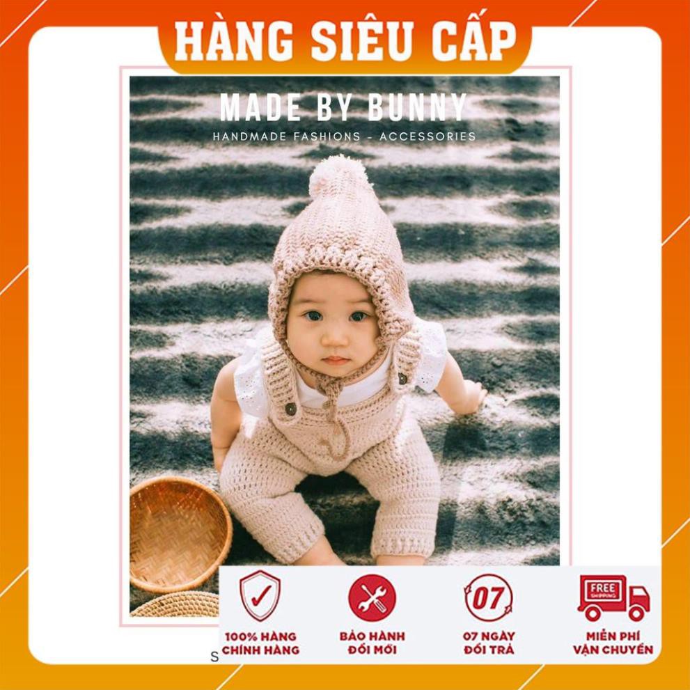 [Xả Hàng] Mũ móc thủ công - Quà Tặng Cho Bé - Winter hat - Made By Bunny - Giầy Trẻ em sơ sinh