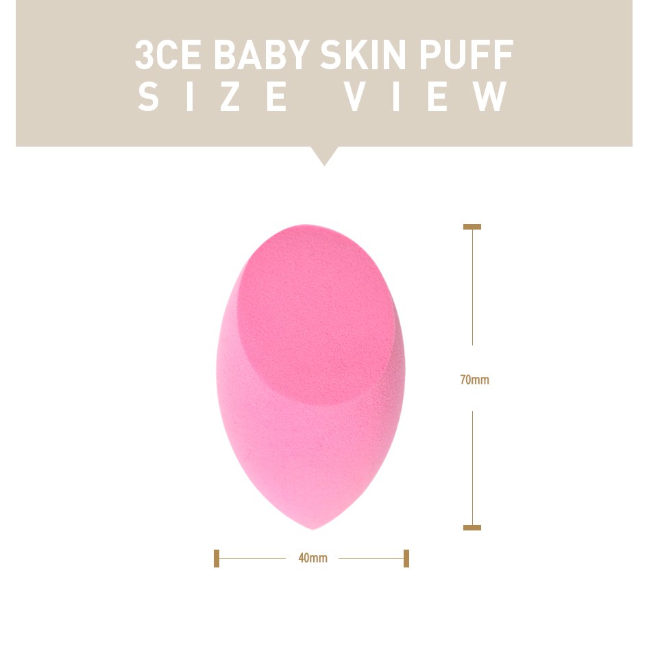 BÔNG MÚT TRANG ĐIỂM  [3CE] BABY SKIN PUFF