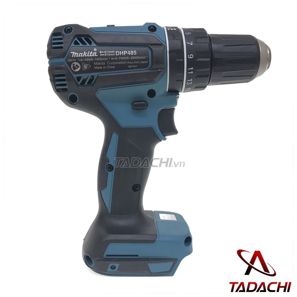 Máy khoan búa và vặn vít dùng pin 18V Makita DHP485Z (thân máy không pin sạc)