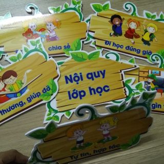 Bộ nội quy lớp học.