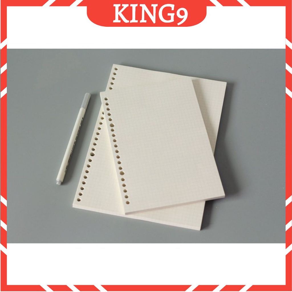 Ruột sổ còng A5 B5 26 lỗ giấy refill làm sổ planner bullet journal king9