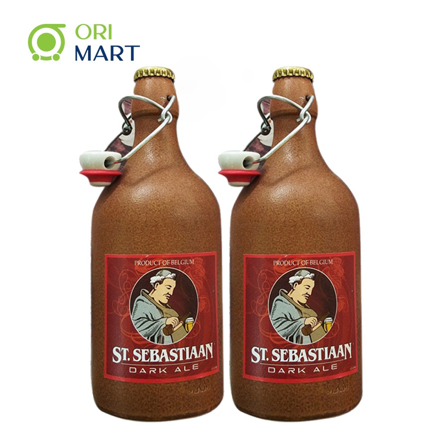 COMBO QUÀ 2 CHAI BIA SỨ BỈ THẦY TU ST.SEBASTIAAN DARK 500ML