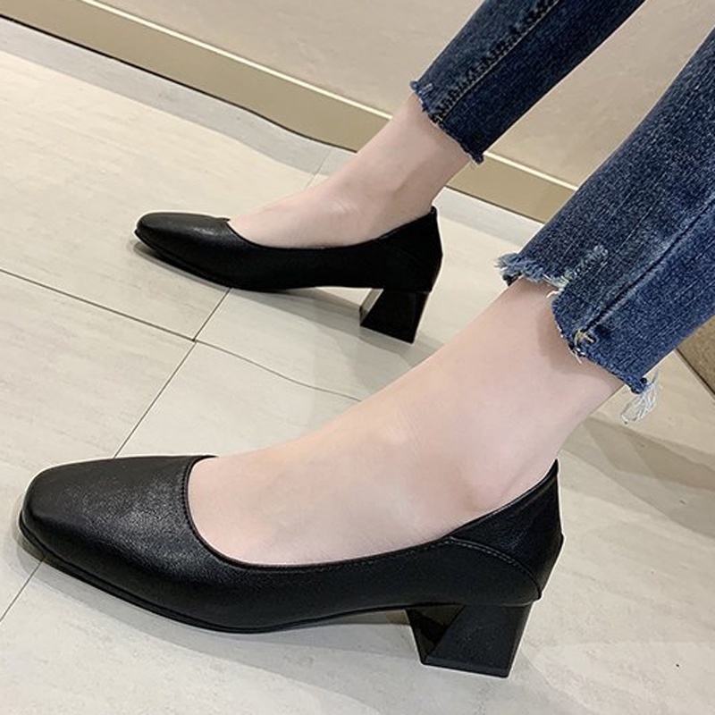 Giày Cao Gót Mũi Vuông Thời Trang Dành Cho Nữ