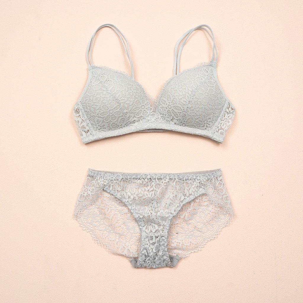 SET01 Bộ đồ lót ren đệm mỏng, nâng ngực | BigBuy360 - bigbuy360.vn