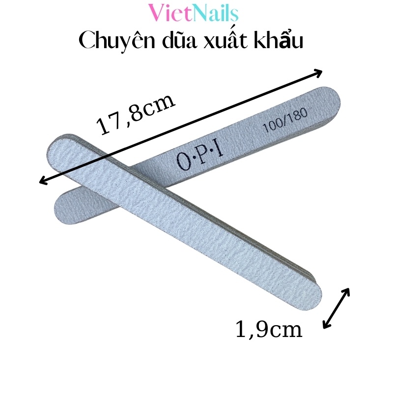 Dũa Móng Tay Nhám OPI, Dũa Móng Nail Chuyên Dụng Cho Thợ Làm Móng Độ Nhám 100/180