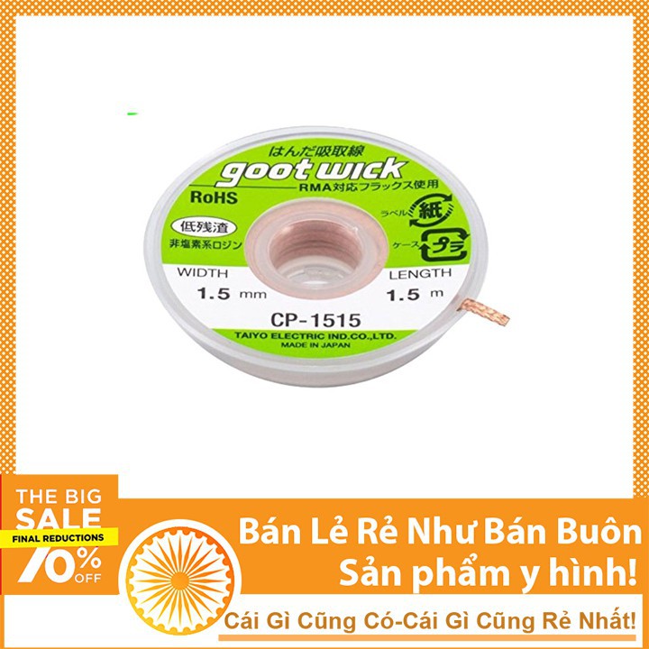 Dây Thấm Hút Thiếc Chì Goot CP-1515-10