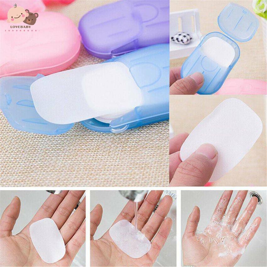 Xà phòng giấy mini dùng một lần nhỏ gọn tiện lợi khi du lịch