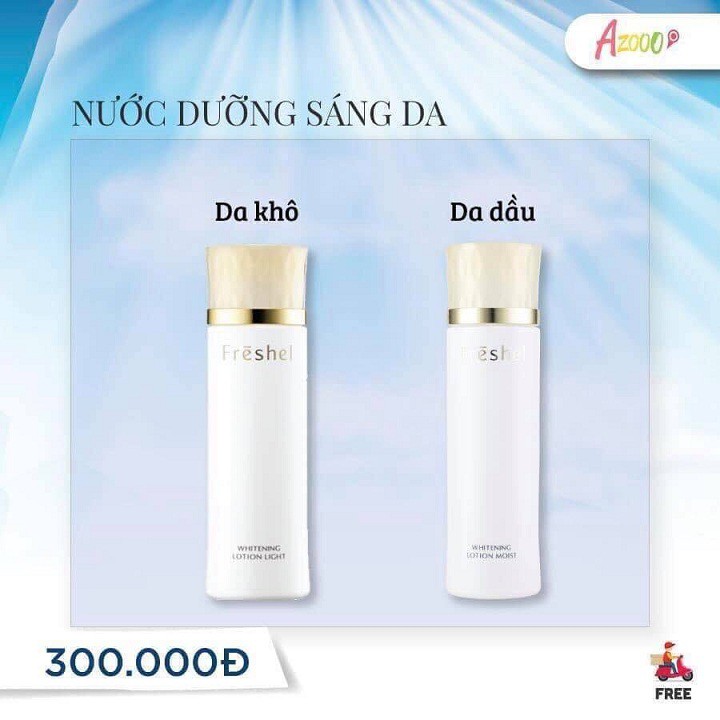 Nước dưỡng sáng da dành cho da thường và da khô Kanebo Freshel 200ml
