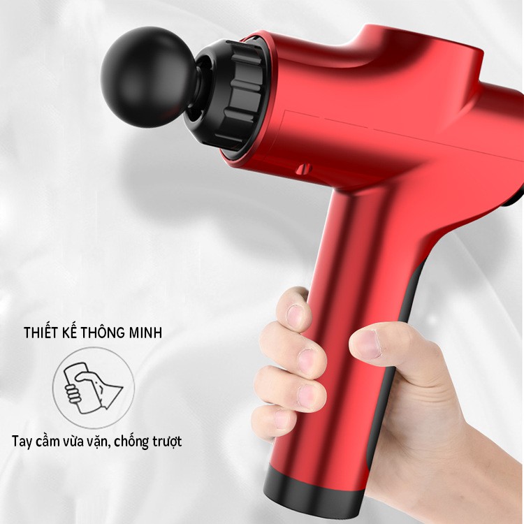 Súng Massage, Máy Massage Cầm Tay Cao Cấp FASCIAL GUN TY-605-Trị đau nhức, giảm căng cơ, giảm mỡ