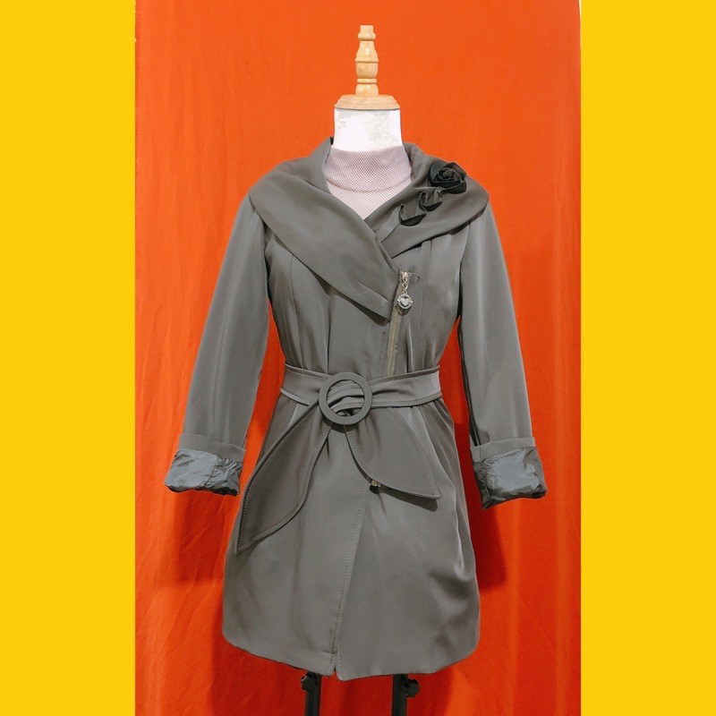 ÁO KHOÁC DẠ MÀU XÁM [ Si Boutique ]