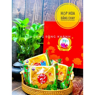 [anvatvumap nhà làm 100%] bánh trung thu (hộp hoa đăng chay - 4 cái)
