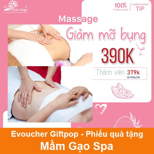 Hồ Chí Minh [Evoucher] Phiếu quà tặng áp dụng thanh toán hóa đơn tại hệ thống Mầm Gạo Spa 200.000 VND