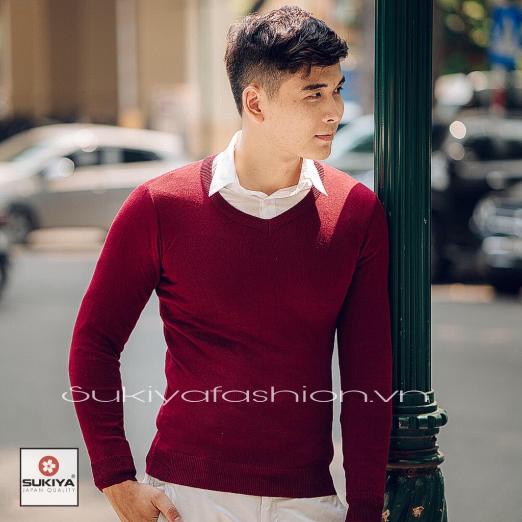 Áo Len Nam Cổ Tim Codo Chất lông cừu mêm mại cao cấp AL13