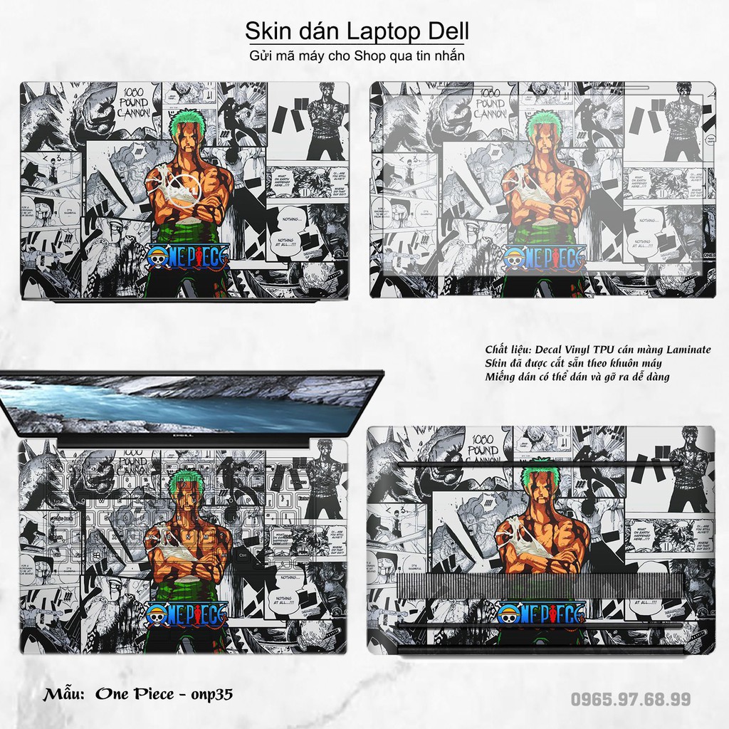 Skin dán Laptop Dell in hình One Piece nhiều mẫu 23 (inbox mã máy cho Shop)