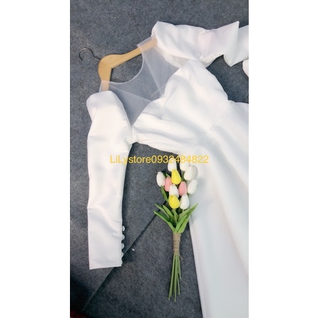 ĐẦM XOÈ DỰ TIỆC TAY PHỒNG CỔ LƯỚI size s/m/l/xl ( ẢNH VÀ VIDEO DO CHỦ SHOP TỰ QUAY 10000%)