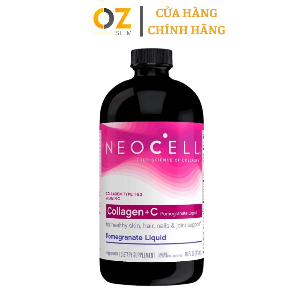 Collagen Lựu Dạng Nước Neocell Collagen +C Pomegranate Liquid Lọ 473ml