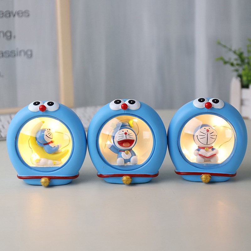Đèn ngủ để bàn Doraemon Doremon biểu cảm dễ thương cute trang trí phòng ngủ, dùng làm quà tặng - Ráp