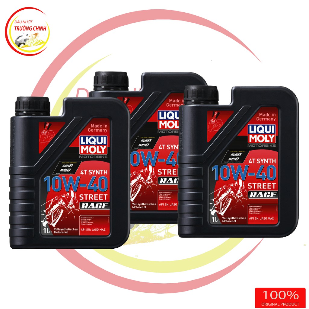 Nhớt Liqui Moly Synth Street Race 10W40 dành cho xe số, tay côn bình 1L