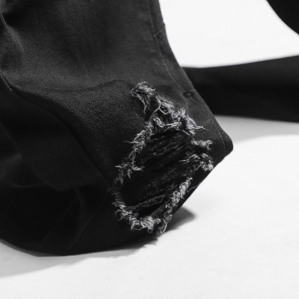 Quần Jean Nam Đen Washed Knee, Chất Vải Denim Cotton Co Giãn Dày Dặn Cao Cấp, INF QJ002989, SOMEHOW | BigBuy360 - bigbuy360.vn