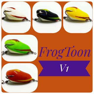 Nhái hơi Frog Toon V1, mồi lure, mồi câu cá lóc, quả, sộp, chẽm, vược, trê, nhái giả câu lure siệu nhạy