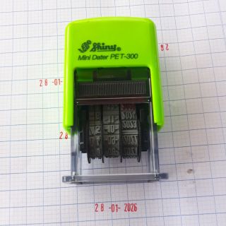 Dấu ngày tháng năm sẵn mực, mộc ngày tháng năm kèm mực