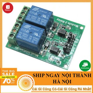 Module Relay 5V 2 Kênh 10A Cách Ly Quang - NTHN