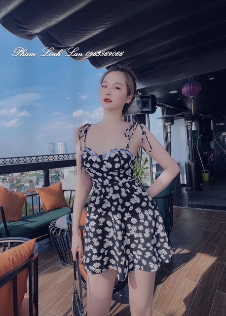 [ Mã FAMAYWA2 giảm 10K đơn 50K] Đầm hoa cúc ren ngực siêu hot 2020 - freesize dưới 55kg- Carotshop | BigBuy360 - bigbuy360.vn