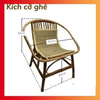 Ghế mây con sò Có lót chiếu HOME MÂY chắc chắn giá tại xưởng