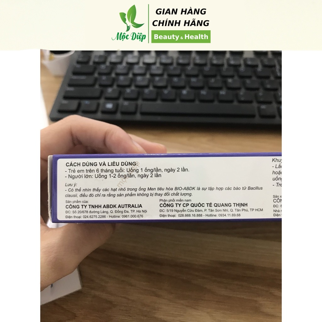 Men tiêu hóa cho bé Bio ABDK và người lớn giúp ăn ngon giảm rối loạn tiêu hóa men tiêu hóa enterogermina - Mộc Diệp