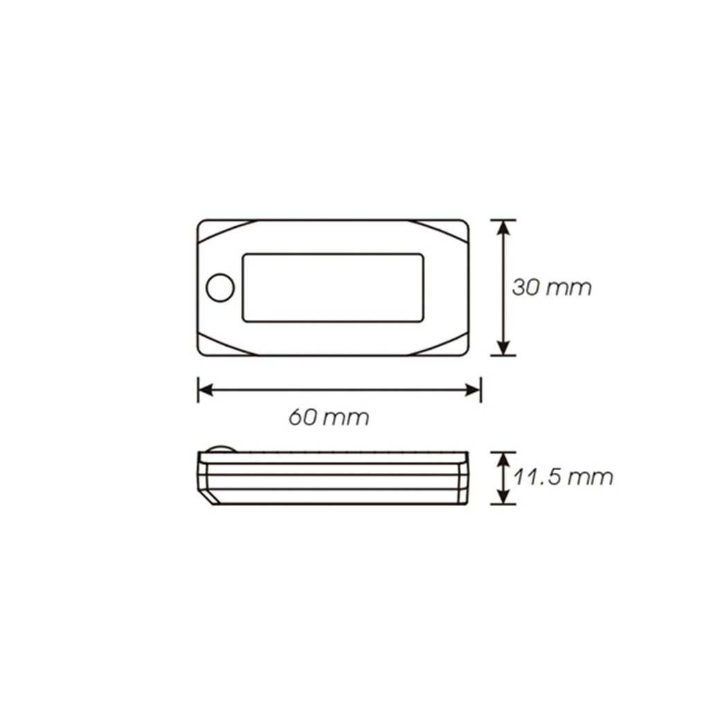 Nhiệt Kế Điện Tử Mini Đa Năng Cho Xe Mô Tô Koso 3